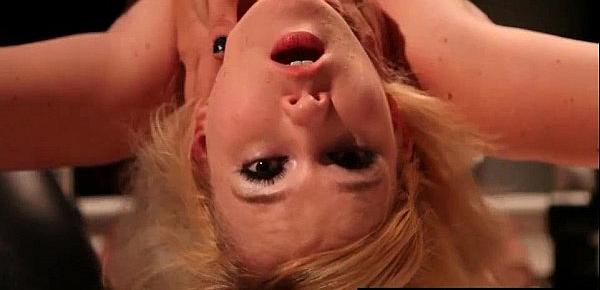  Aroused blond hottie adicted to bdsm